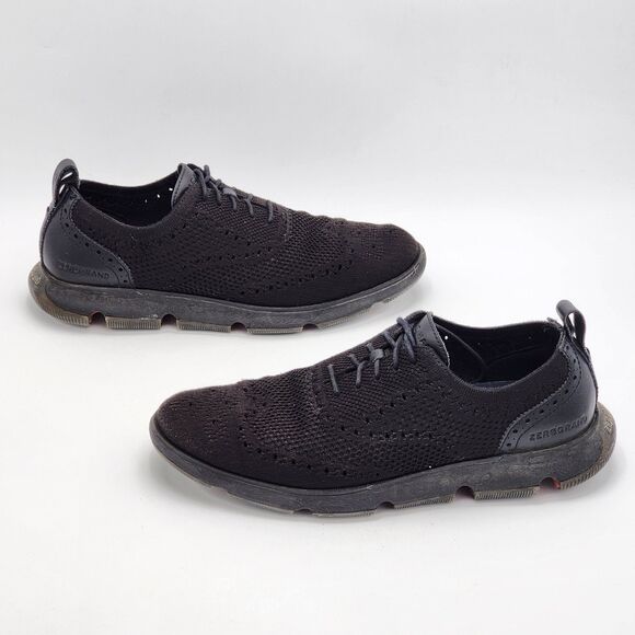 Cole Haan 4.Zerogrand Oxford Black StitchLite Sneakers Shoes Men\'s Size 10